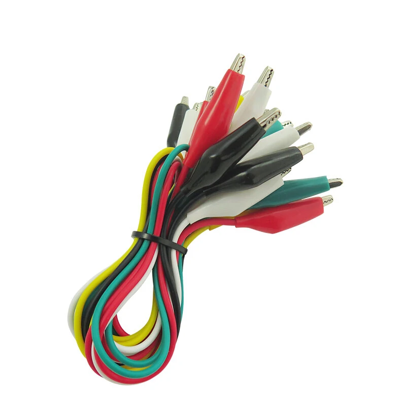 Cleqee P1025 Alligator Clips - 10pcs Double-Ended Test Leads for Electrical DIY - Image 3
