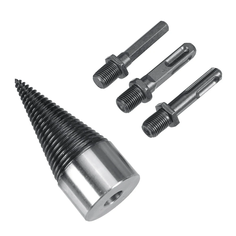 32mm Firewood Splitter Drill Bit - Wood Cone Punch Driver | Square Hex Shank - Image 2