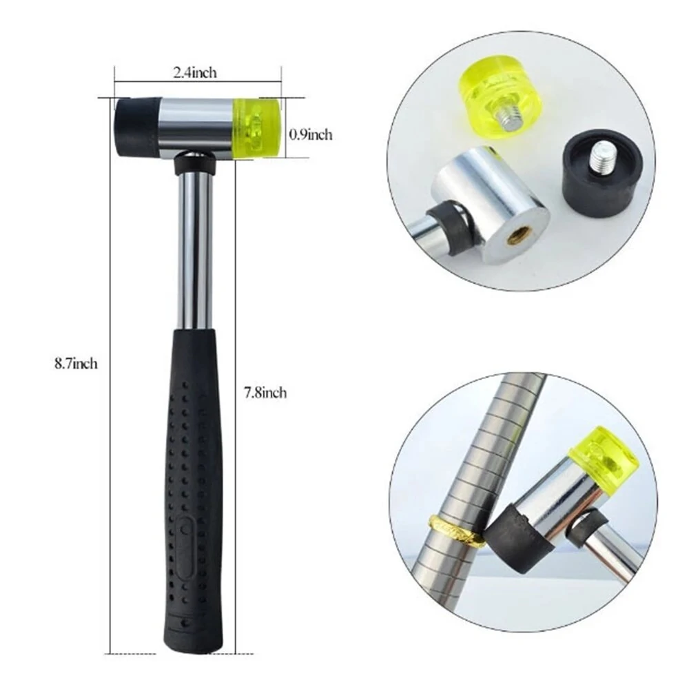 4PCS Jewelry Measuring Tool Set - Ring Sizer, Finger Gauge & Rubber Hammer - Image 2