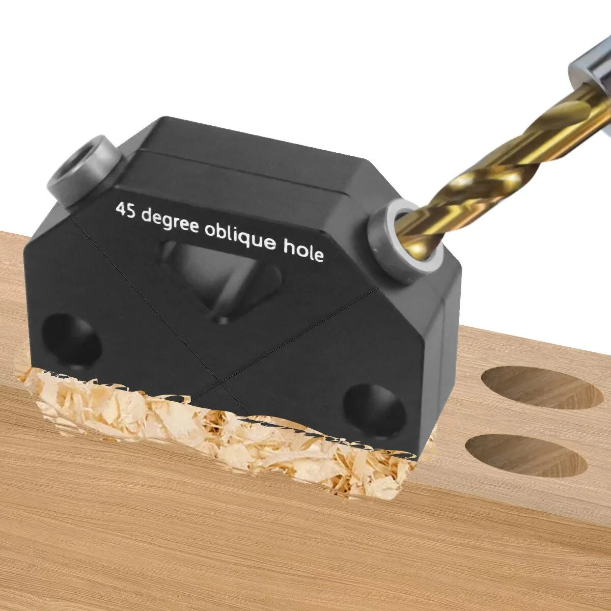 Pocket Hole Jig Kit - 45° Angle Locator & Drill Guide for Woodworking Joinery - Image 2