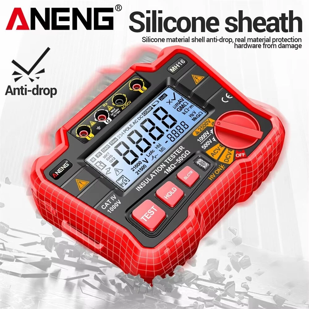 ANENG MH16 Digital Multimeter | 500V/1000V/2500V Insulation Tester - Image 4