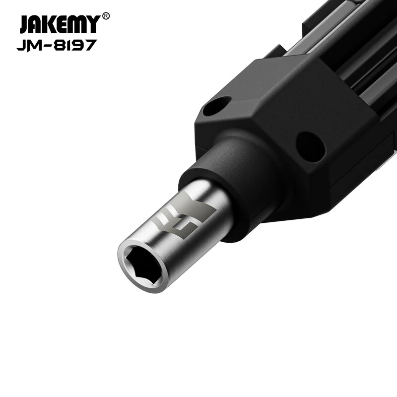 JAKEMY JM-8197 16-Piece Screwdriver Set | Phillips Slotted Tri-Wing Hex Bits - Image 5