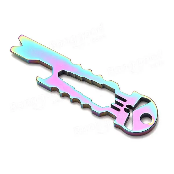 Skull Shape Multifunction Keychain - Stainless Steel Tactical EDC Multitool & Screwdriver - Image 3