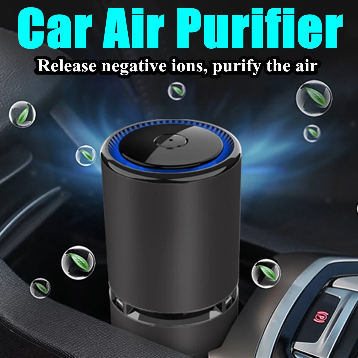 Car Air Purifier Ionizer - USB Ionic Cleaner for Smoke & Odor Removal - Image 2
