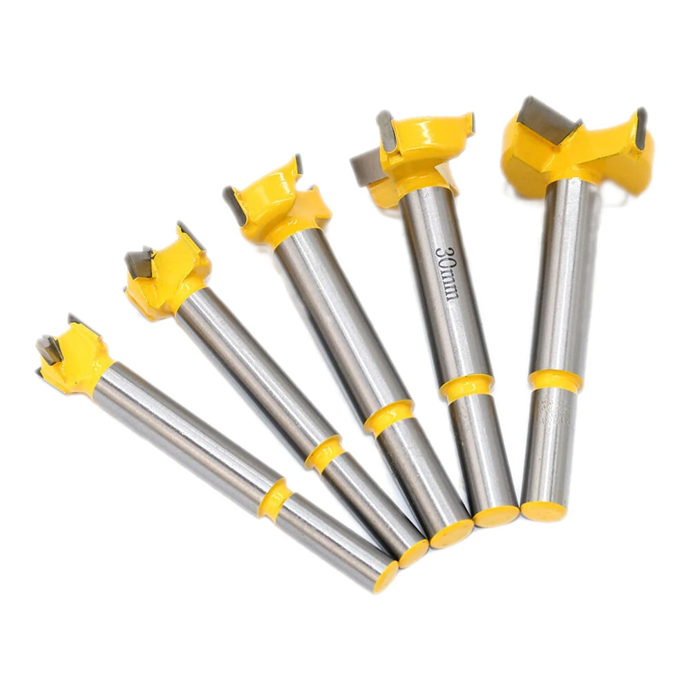 Drillpro 5pc Carbide Forstner Drill Bit Set | 15-35mm | Wood Hinge Boring - Image 4