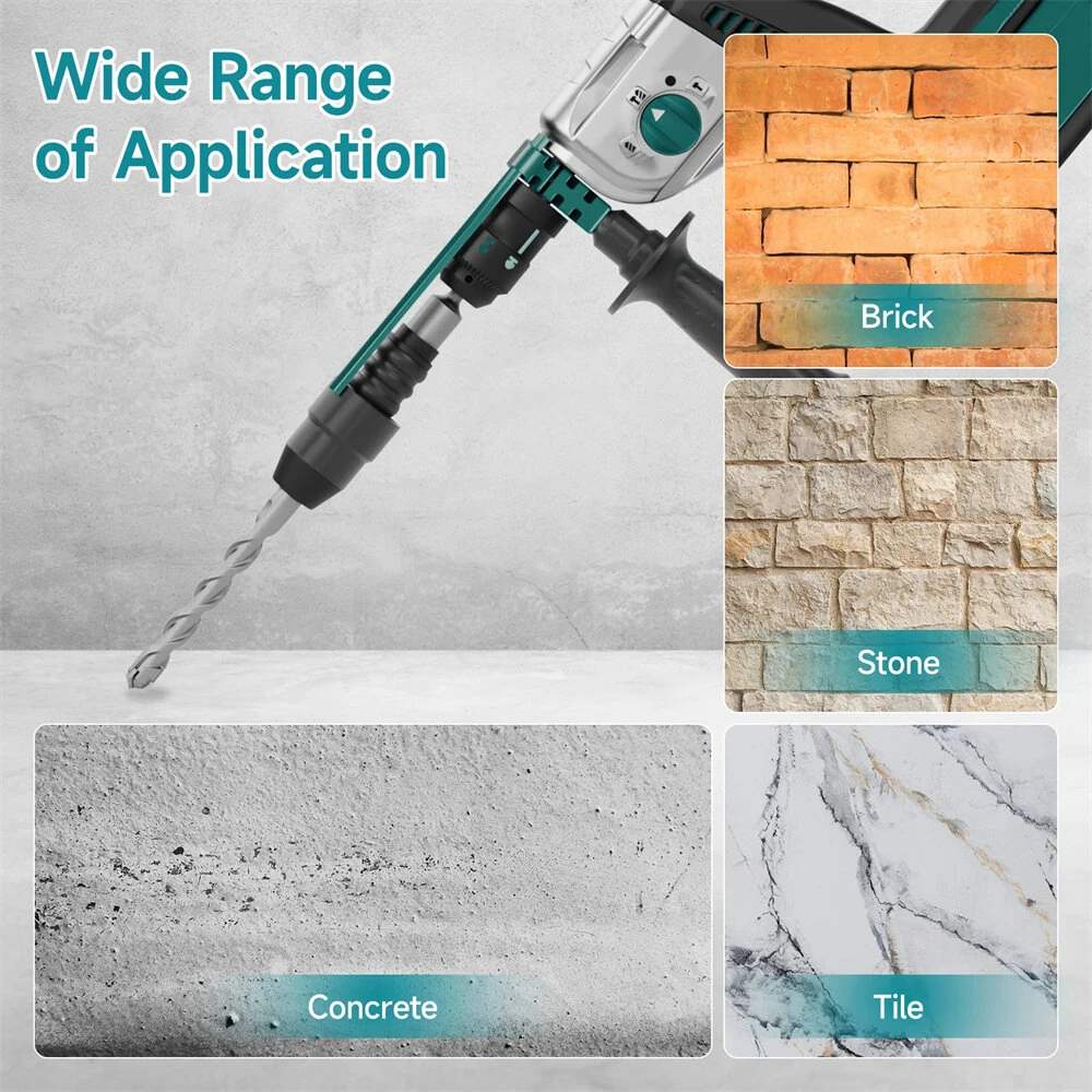 SDS Plus to SDS Max Rotary Hammer Drill Adapter | 210mm Alloy Steel Converter for Concrete Brick Tile - Image 5