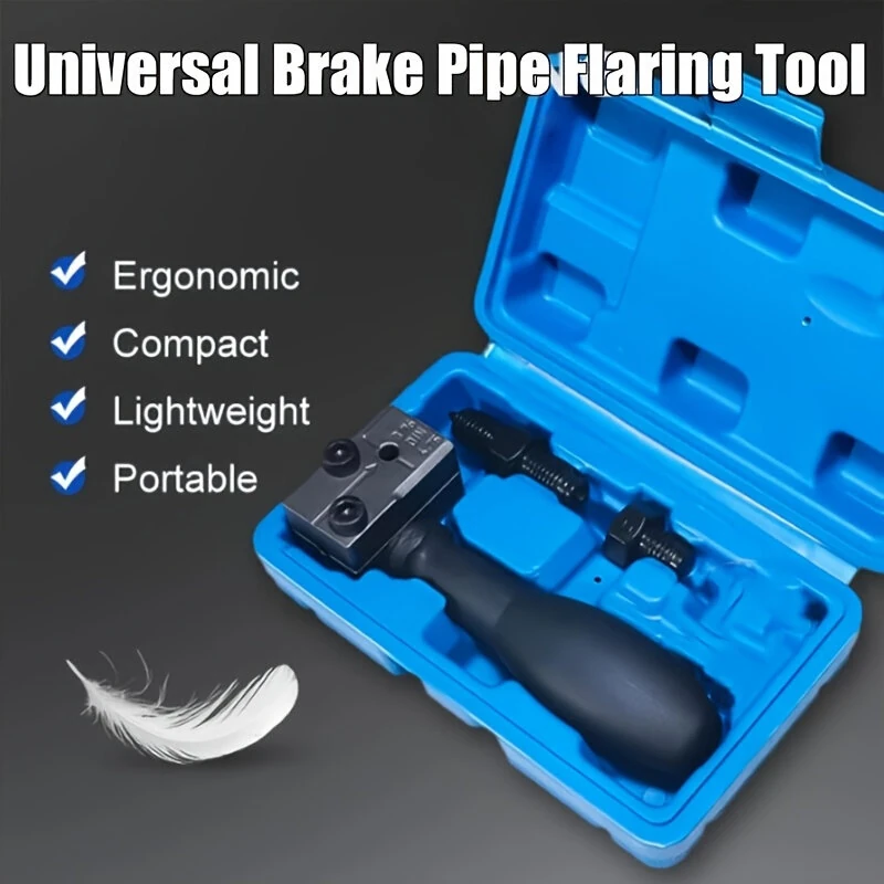 Universal Brake Line Flaring Tool Kit - 3/16 Inch 45 Degree Double-Sided Flare - Image 4