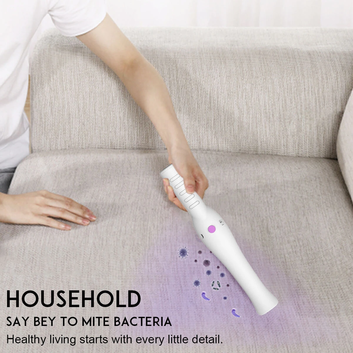 Portable UVC Germicidal Lamp - Home & Travel Disinfection LED UV Light Sterilizer - Image 4