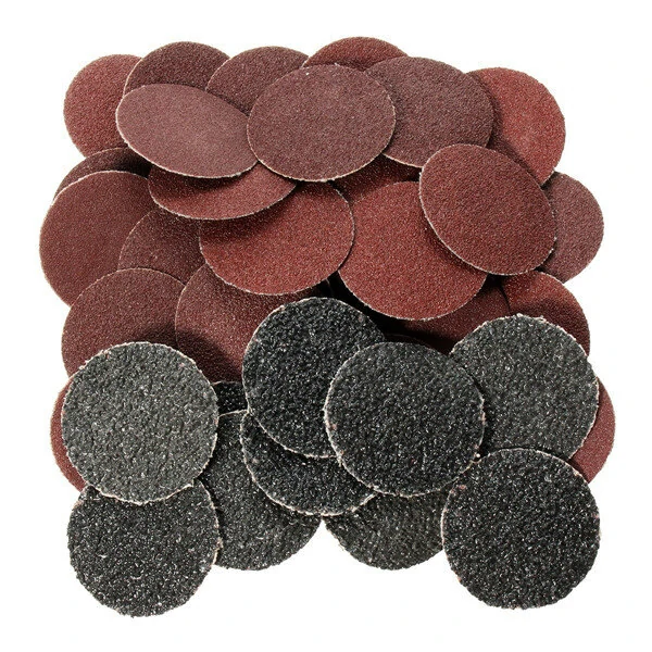 40pcs 2 Inch Sanding Discs | 24 60 80 120 Grit | Roll Lock Backing - Image 2