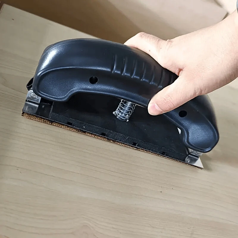Multi Function Adjustable Sandpaper Holder 70x198mm | Hand Push Grinding Plate - Image 2