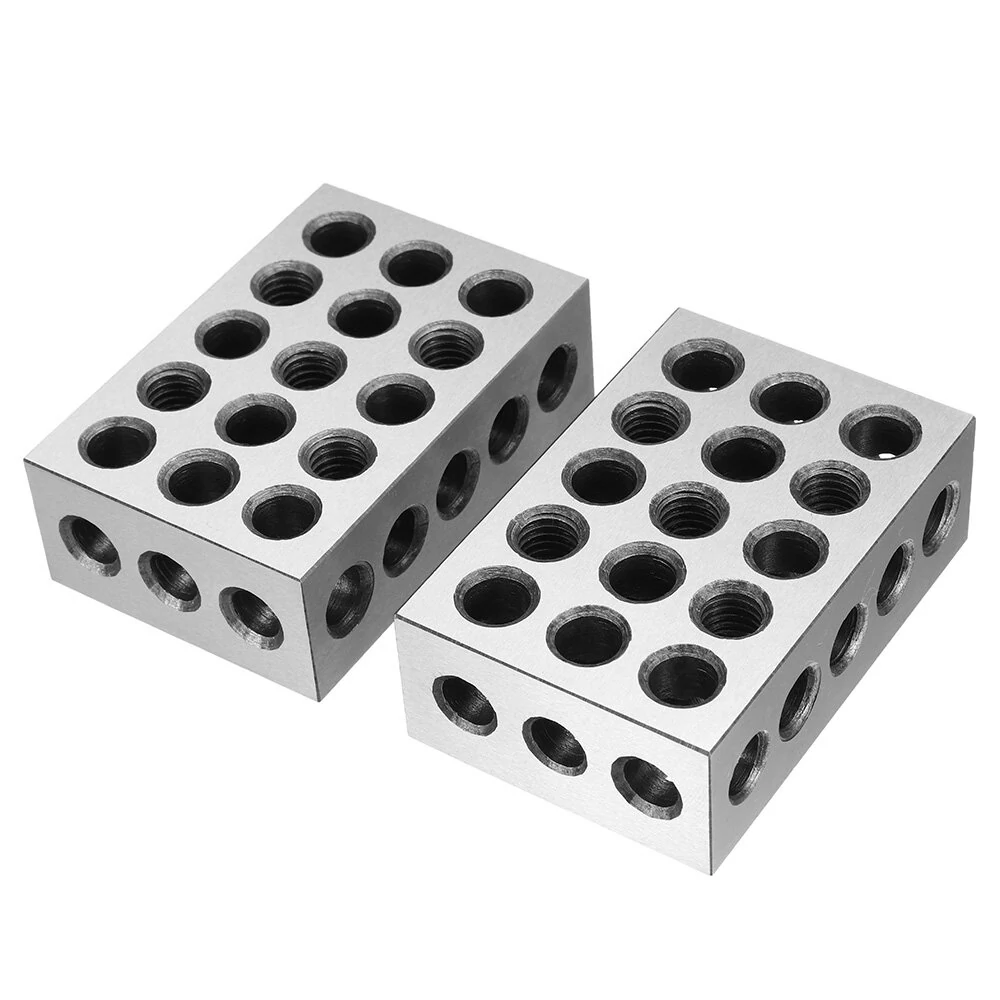 1-2-3 Blocks with Screw Spanner | 23 Hole Parallel Clamping Set 25-50-75mm - Image 5