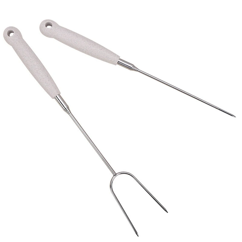 5PCS Telescoping Roasting Sticks - Barbecue Spit Forks for Sausage & BBQ - Image 3