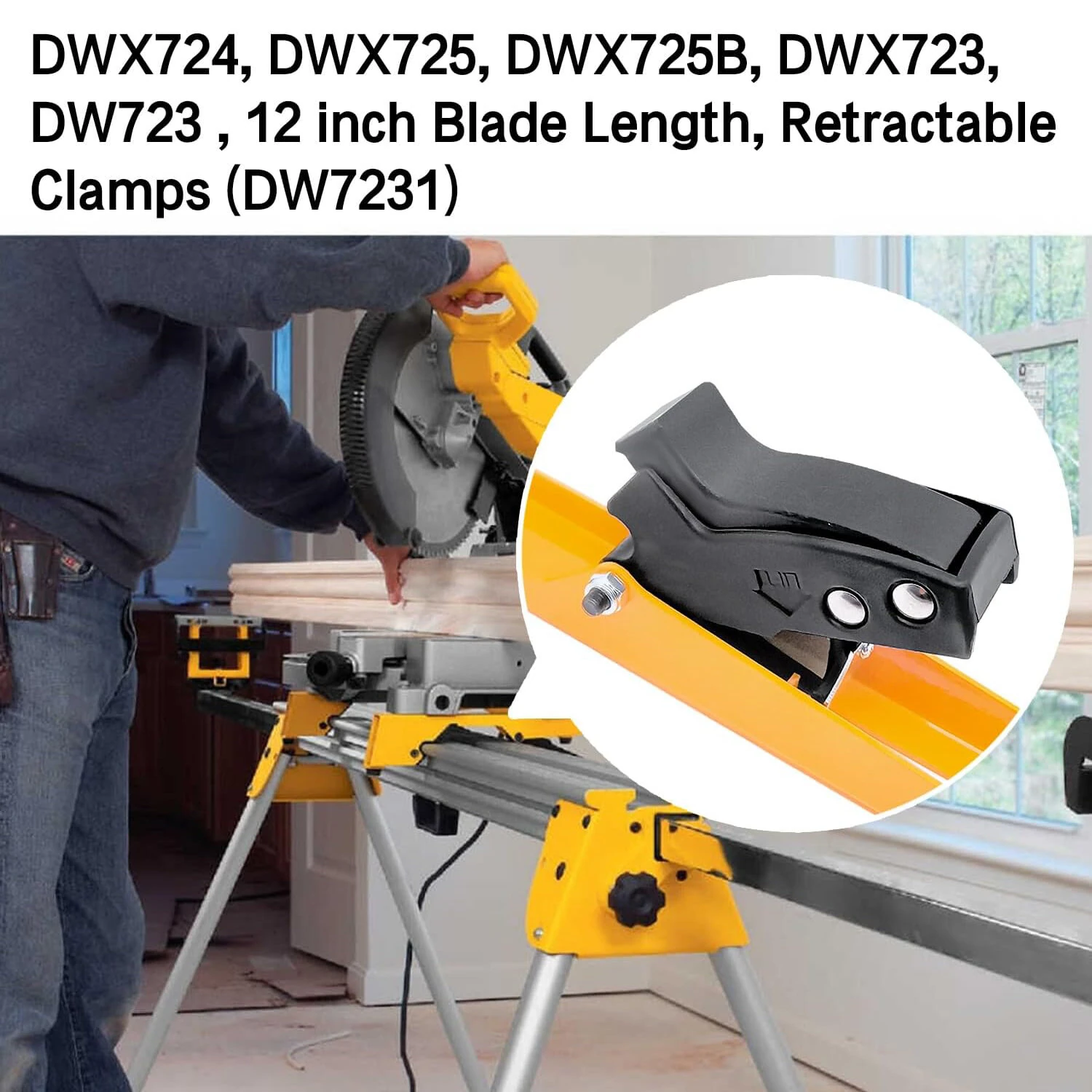 DEWALT DW723 DWX723 Mounting Brackets | Compatible with Stands | DW7231 - Image 4