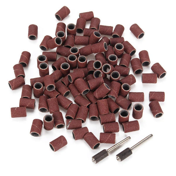 100pcs Sanding Bands & 2 Mandrels for Electric Grinding Polishing | Abrasive Tools - Image 4
