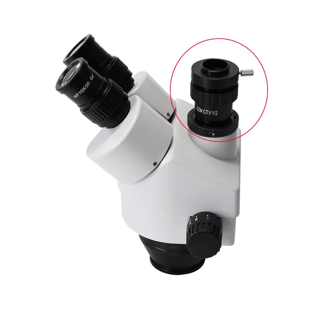 HAYEAR SZMCTV Microscope Camera Adapter | 1X C-Mount for Stereo Trinocular - Image 5