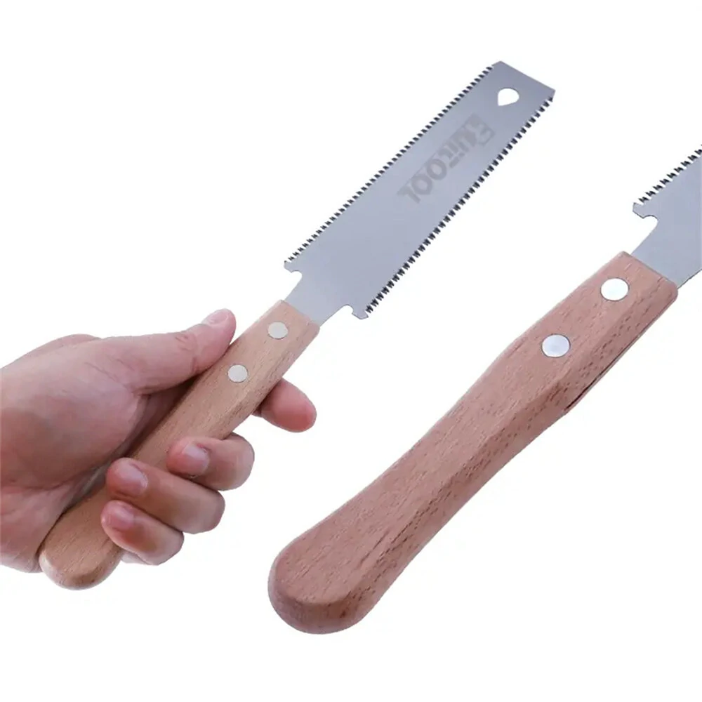 SK-5 High Carbon Steel 6 Inch Double Edged Hand Saw | Fine Detail Woodworking Tool - Image 3