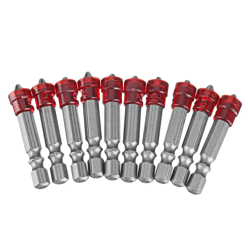 10pcs PH2 Magnetic Screwdriver Bits - 50mm 1/4 Inch Hex Shank - Image 4