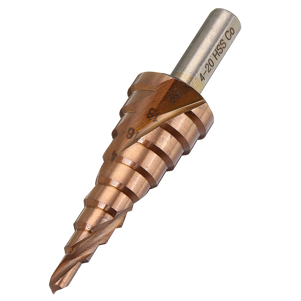 M35 Cobalt Step Drill Bit | 4-12mm, 4-20mm, 4-32mm Sizes | For Stainless Steel - Image 2
