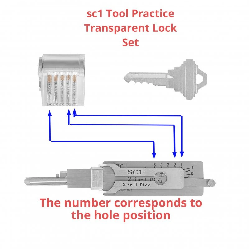 2 in 1 Key Decoder & O-Ring Pickup Kit | Stainless Steel Portable Repair Tool - Image 5