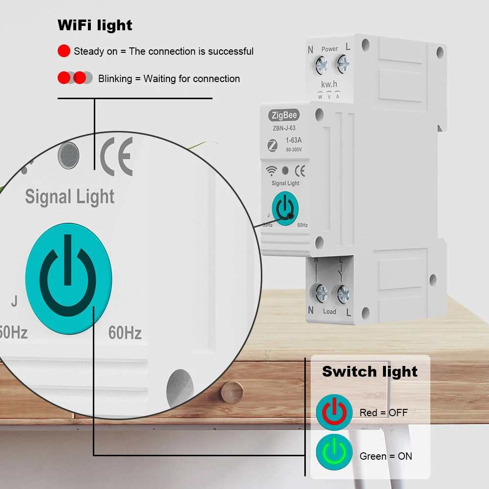 TUYA ZigBee Smart Circuit Breaker - Remote & Voice Control | Google Assistant & Alexa - Image 3