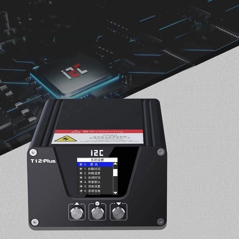 i2C T12Plus Intelligent Soldering Station - 240W Dual Iron for PCB Repair & Maintenance - Image 3