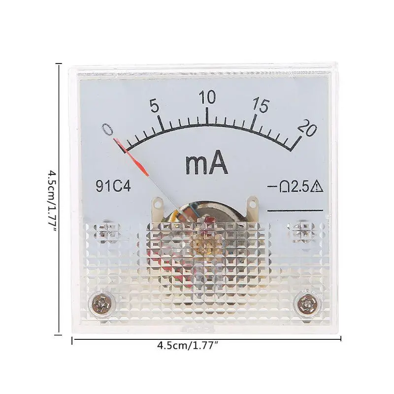 91C4 Analog Panel Ammeter | DC 50mA-10A Range | Class 2.5 Accuracy - Image 5