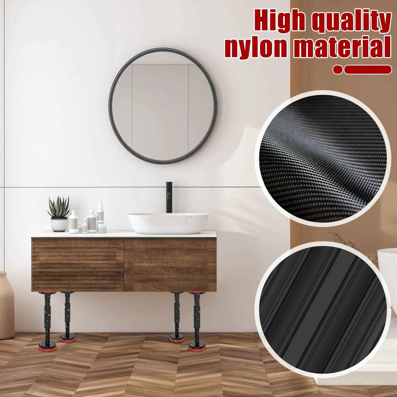 Cabinet Door Install Support Rod - Adjustable Height High Strength Nylon Stabilizer - Image 5