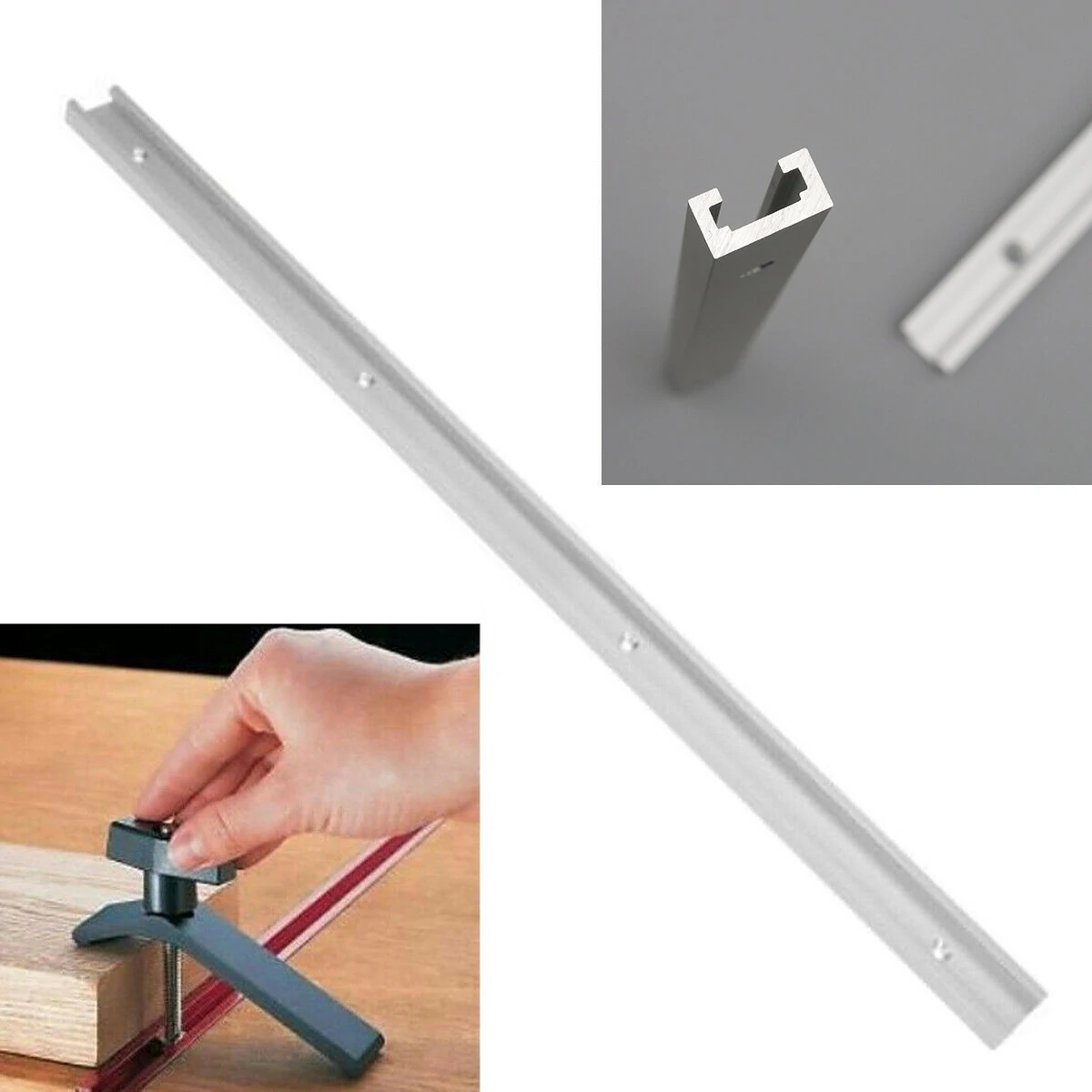 T-Track Miter Slot Jig - 300-1220mm Adjustable T-Slot Track for Router Table - Image 2