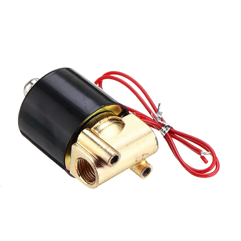 LAIZE DN8 1/4 NPT Brass Solenoid Valve - AC 220V/DC 12V/24V - Water Air Fuel - Image 4