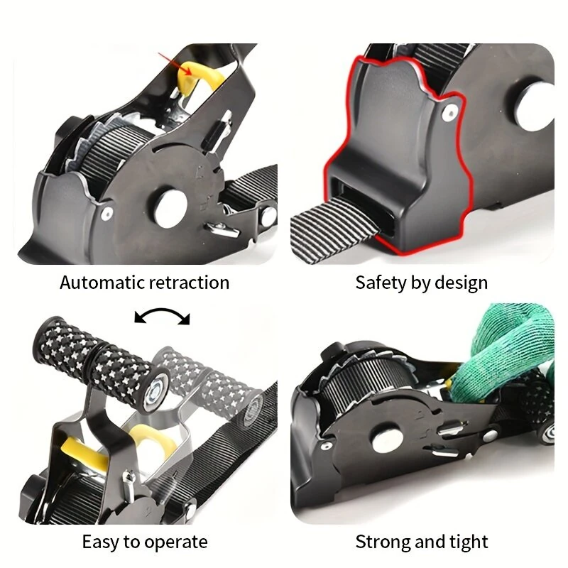 Automatic Retractable Stretch Straps - Polyester 3.3m 680KG - Rust & Wear Resistant - Image 3