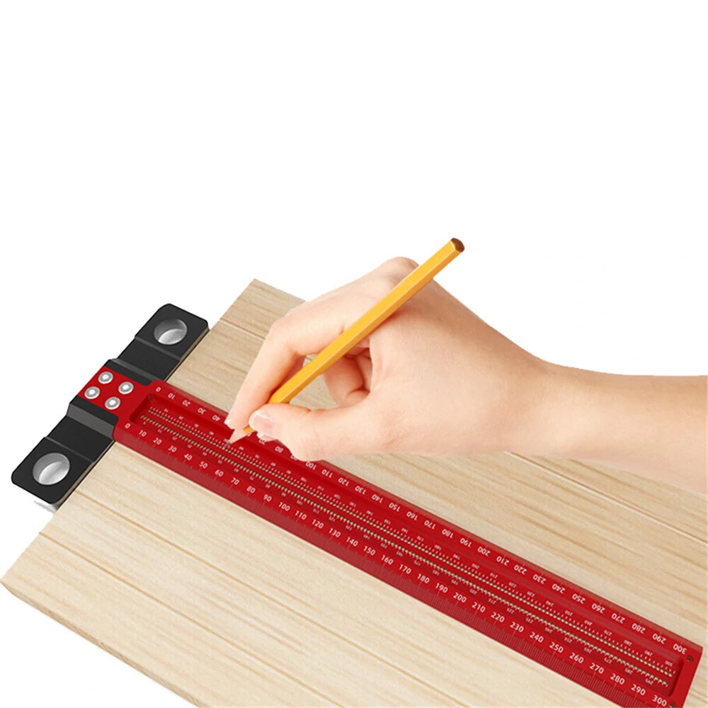 T Ruler Woodworking Scriber - 200/300cm Parallel Line Drawing Tool | T-Shaped Hole Marking Ruler - Image 2