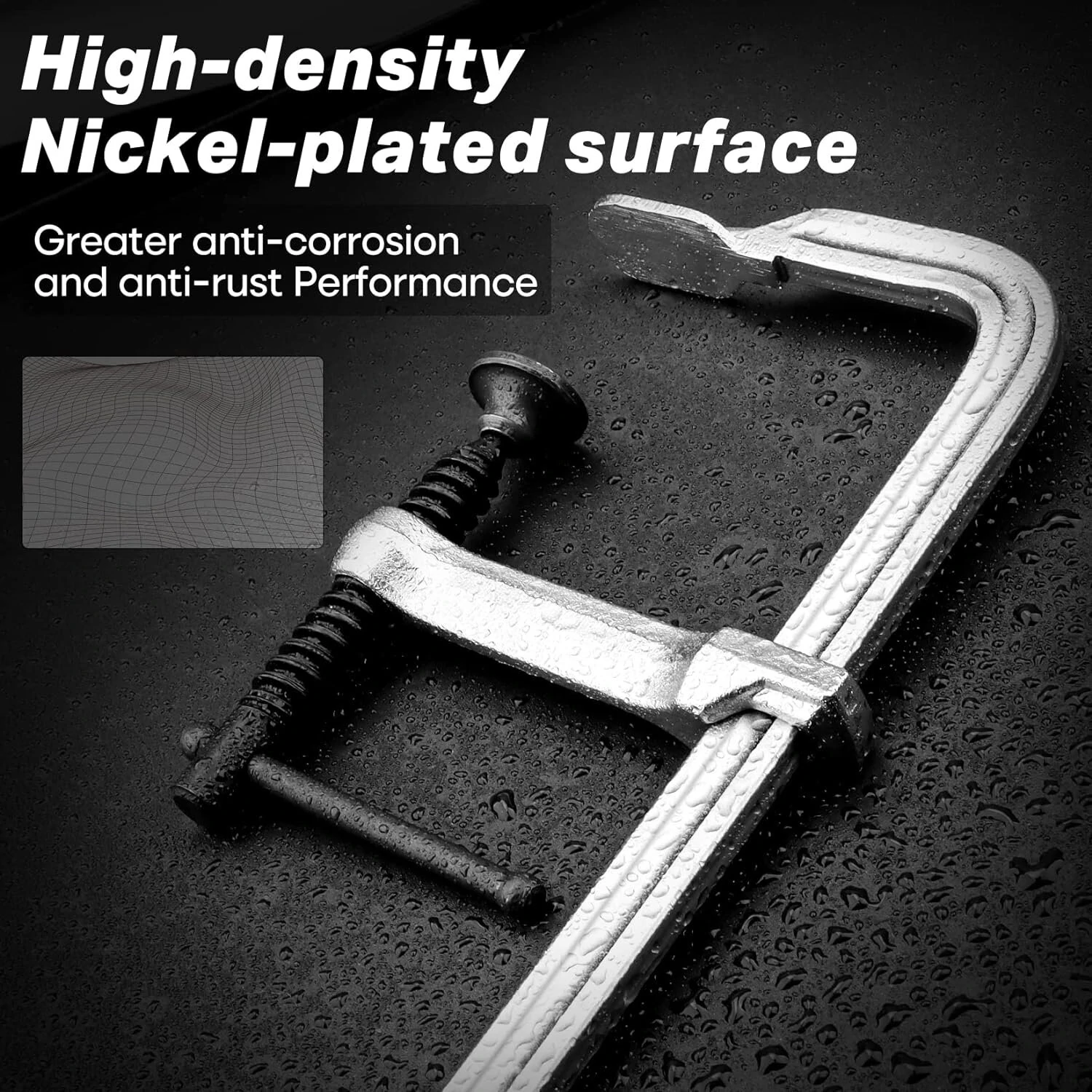Light-Duty Drop Forged Steel F Clamps - 160x60mm & 300x60mm for Welding & Woodworking - Image 3