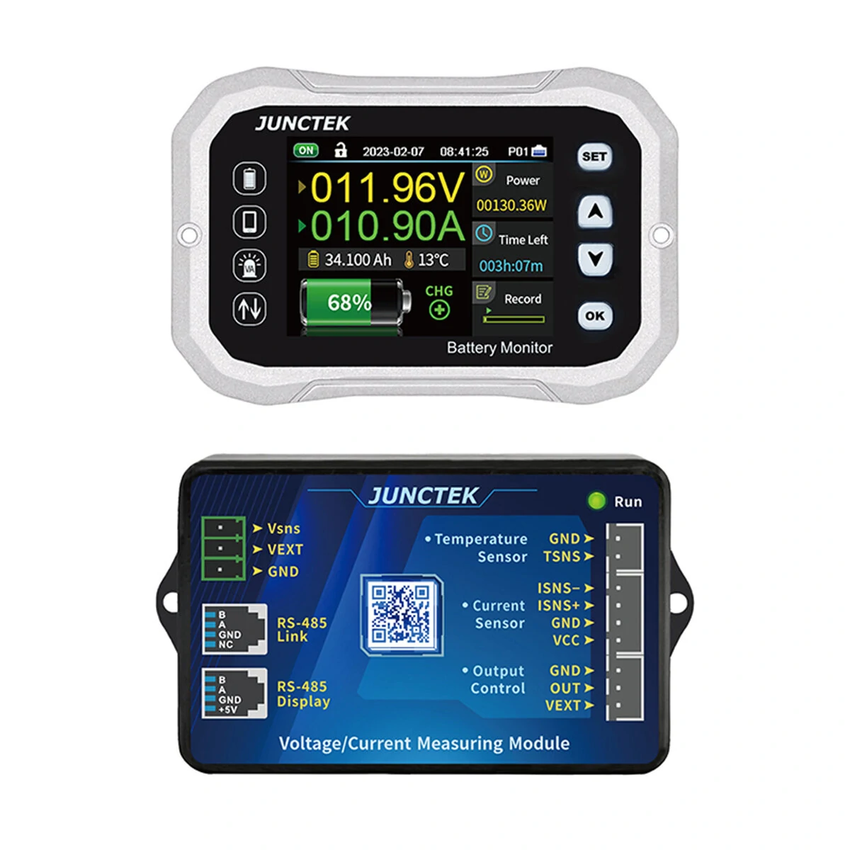 JUNCTEK Bluetooth Battery Monitor KH110F - Voltage Current Tester & Capacity Gauge - Image 2