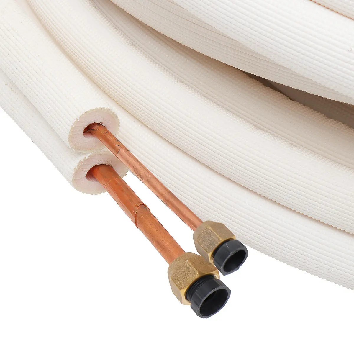 Insulated Copper Pipe Pair - 1/4 & 3/8 AC Coil Tube - 1/2/4m Lengths - Image 4
