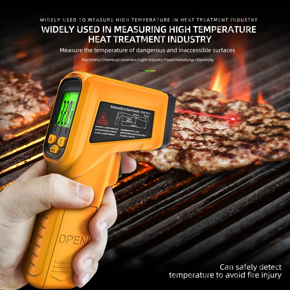 BSIDE H2 Infrared Thermometer -50° to 530°F | Non-Contact Laser | 12:1 Ratio - Image 3