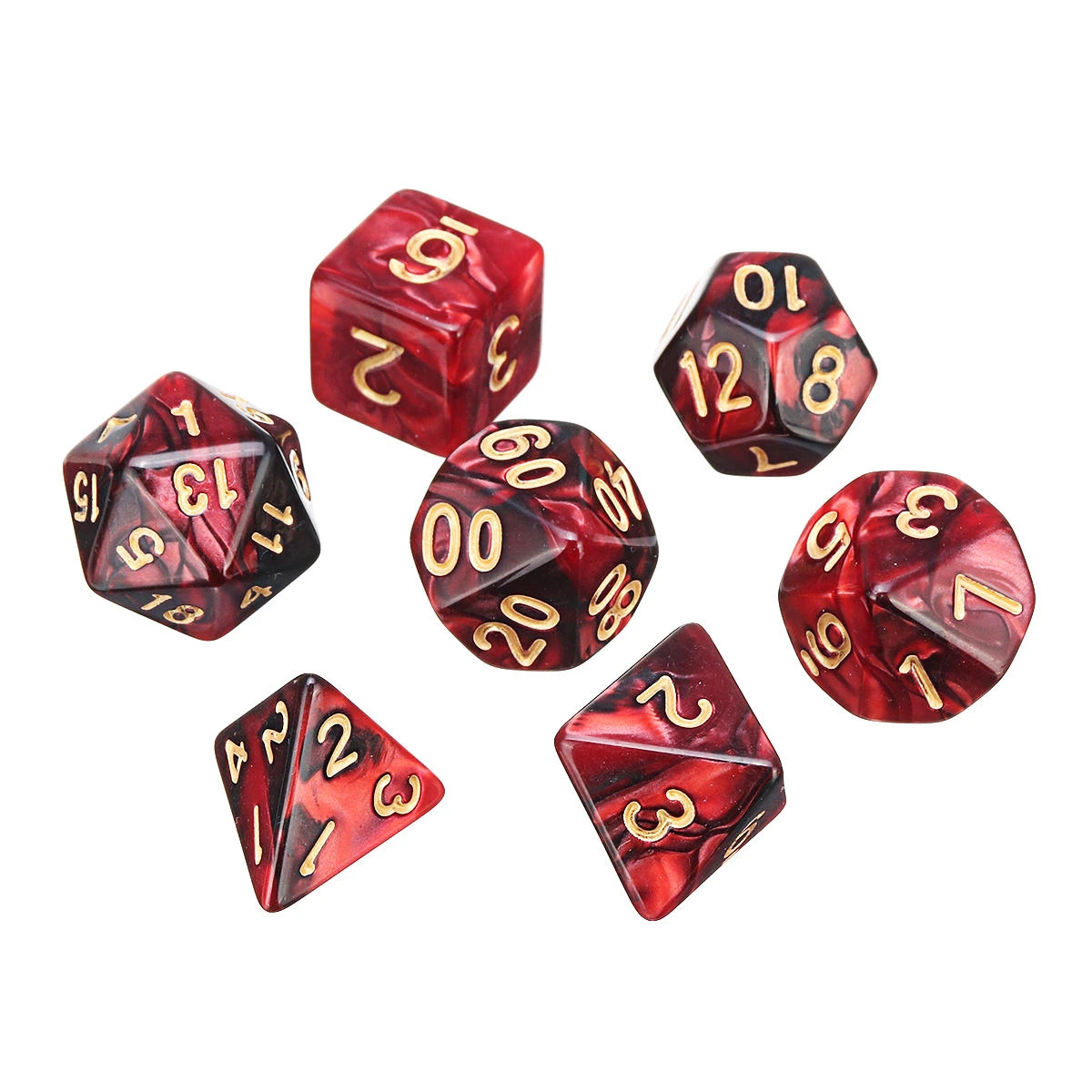 7Pcs Polyhedral Dice Set for Role Playing - Multisided D&D Dice with Cup - Image 4
