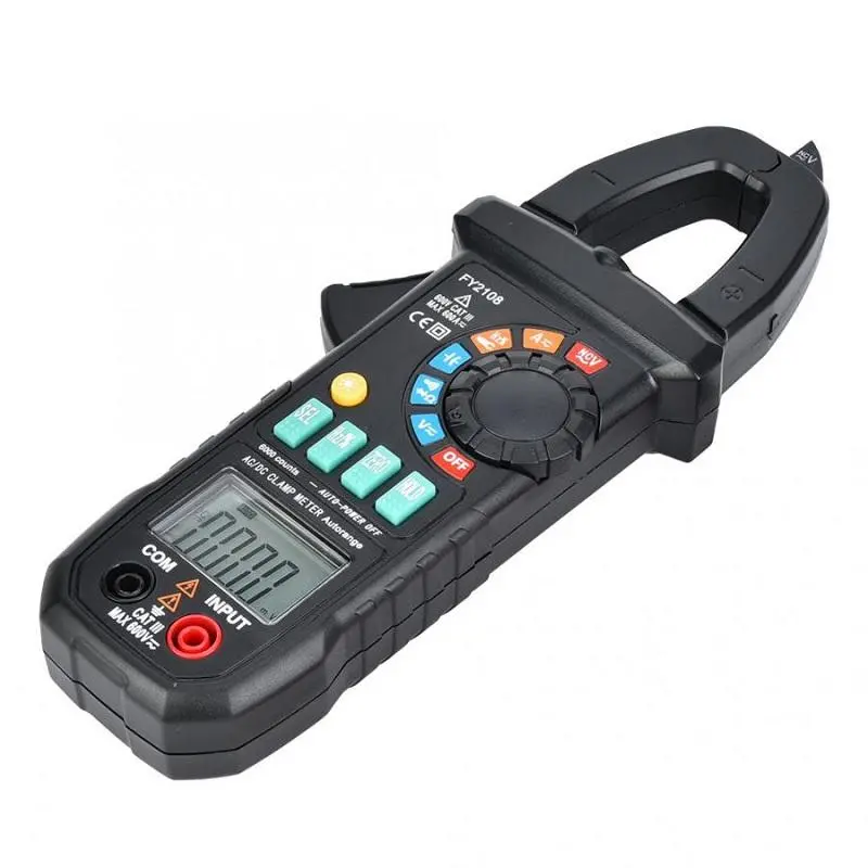 FY2108 Digital Clamp Meter Multimeter - 600A AC/DC Current Tester | 6000 Counts - Image 3