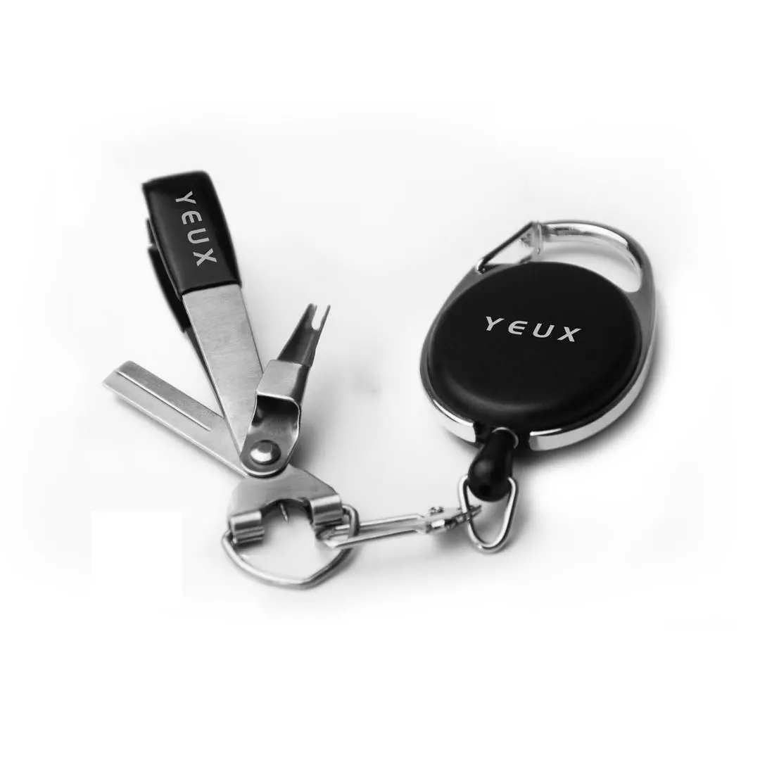 YEUX Multifunctional Fly Fishing Tool - Knot Tying, Line Cutter, Hook Sharpener | EDC - Image 2