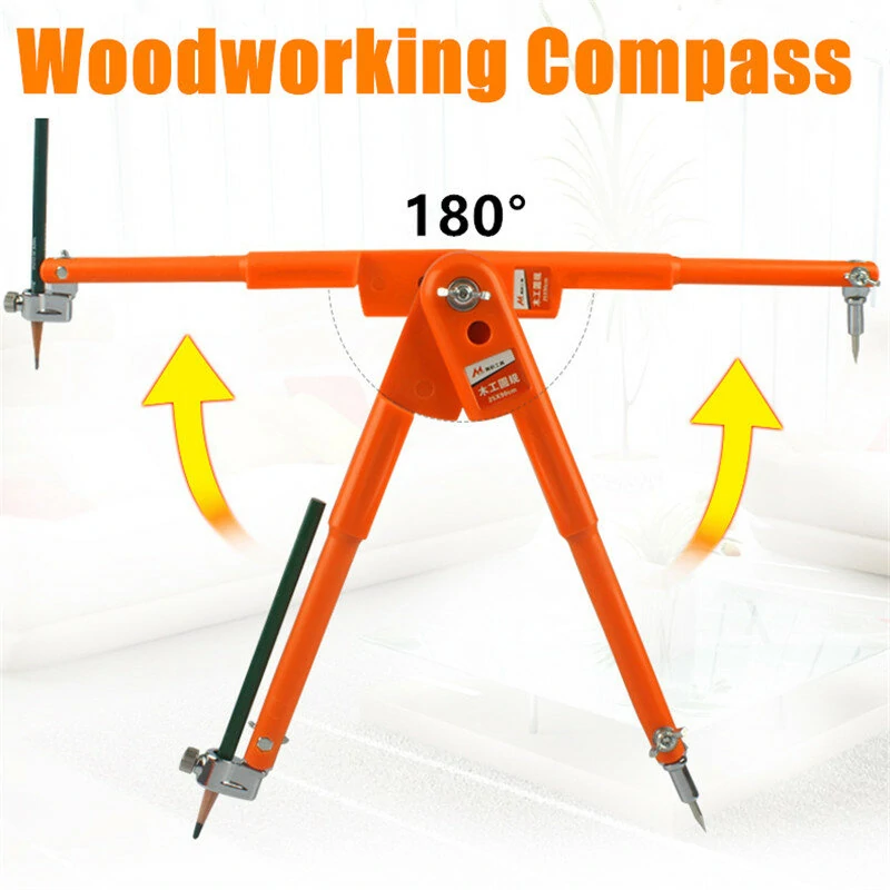 Max 45-75cm Carpenter Precision Pencil Compass | Adjustable Woodworking Dividers - Image 4