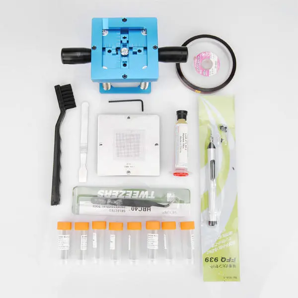 BGA Rework Fixtures Kit | 26 in 1 Universal 90x90 Reballing Stencil Kit - Image 2