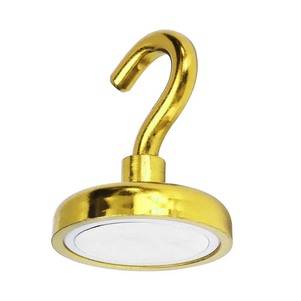 Effetool 48mm Neodymium Magnet Hook Holder - 90KG Strength - Yellow - Image 2