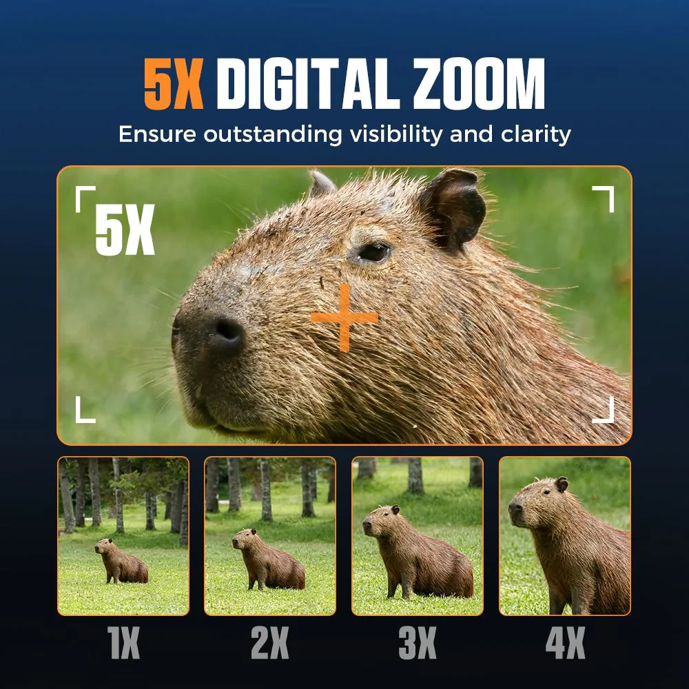 CIGMAN CNV01 4K Night Vision Binoculars | 600M Range, 3.99 HD Display & 5x Zoom - Image 4