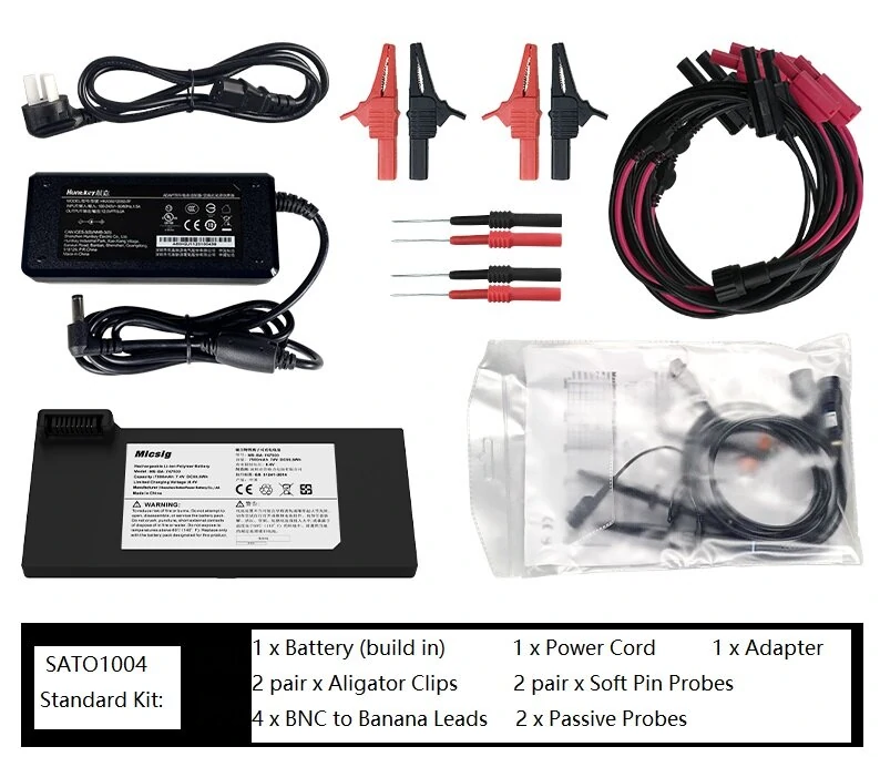Micsig SATO1004 4-Channel 100MHz Tablet Oscilloscope | 1G Sa/s | APP Control - Image 5