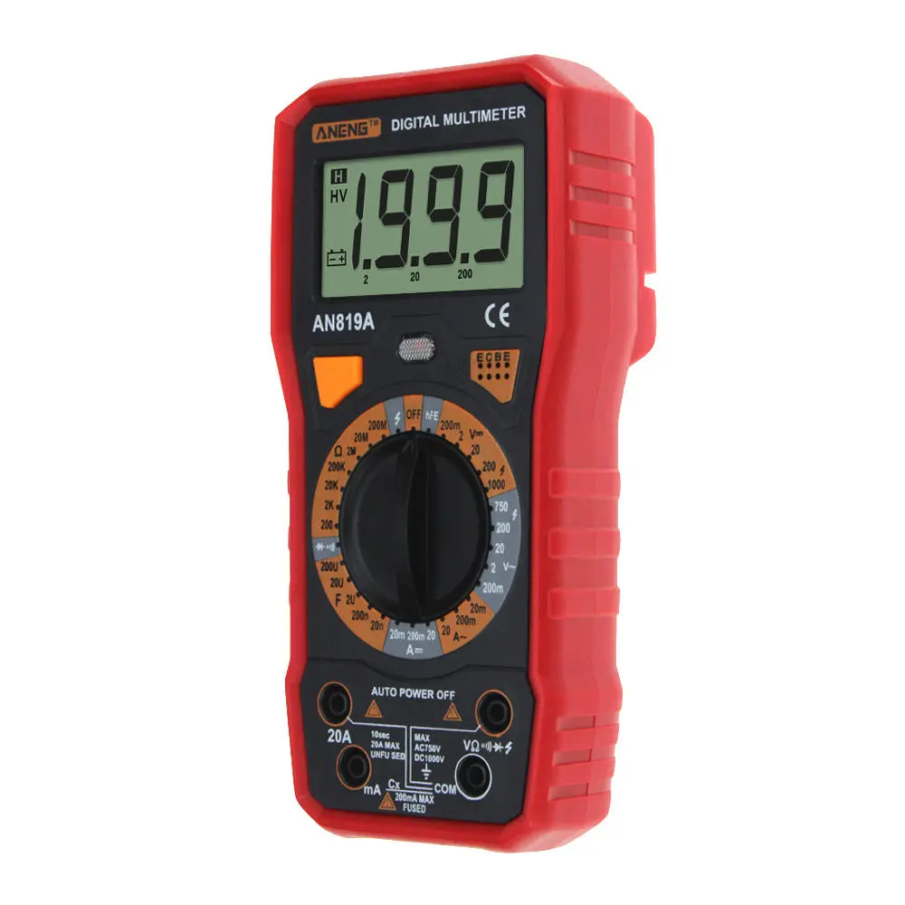 ANENG AN819A Digital Multimeter - AC DC Voltage Tester | Capacitance & Resistance - Image 2