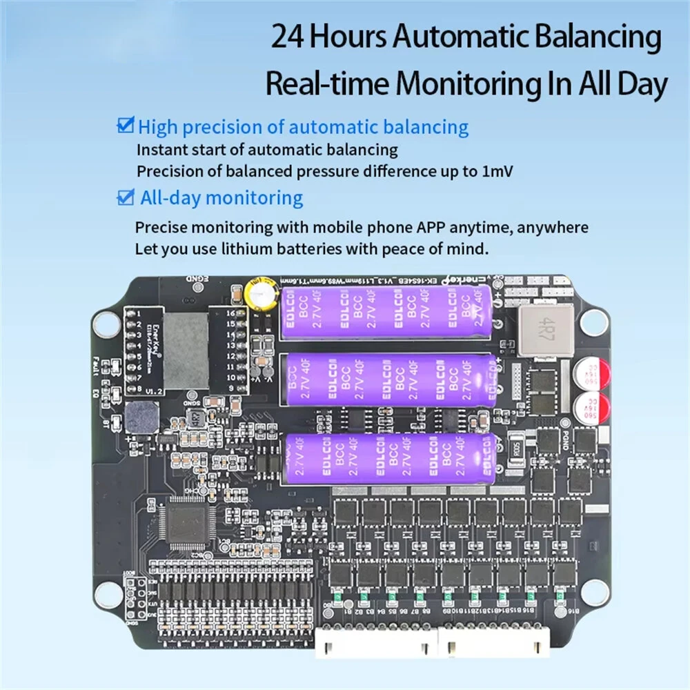 Active Balancer 15S-16S 2A | High Efficiency Energy Transfer | Waterproof Lithium Equalizer - Image 3