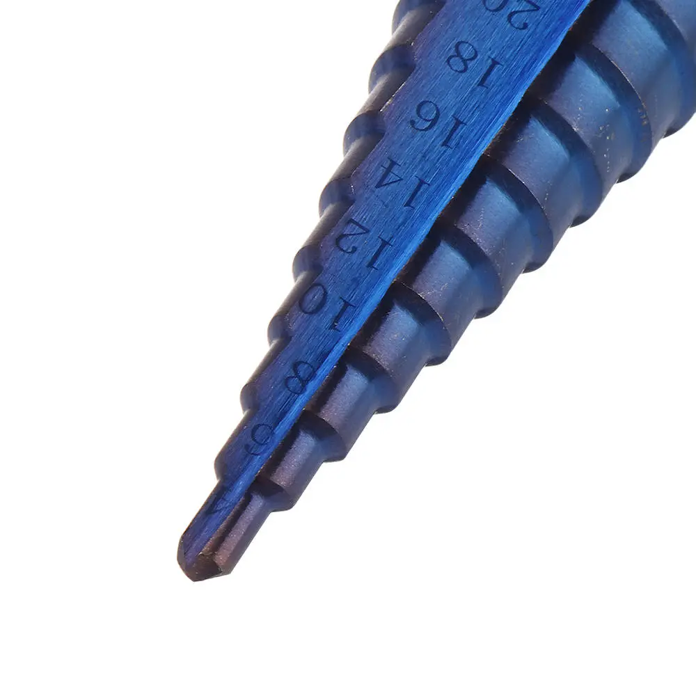 Upgrade 3Pcs Blue Nano Step Drill Bit Set | 1/4 Hex Shank | 4-12mm & 4-32mm - Image 5