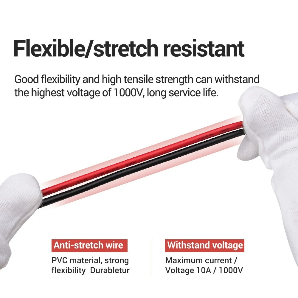PT1011 1000V 10A Needle Type Digital Multimeter Test Leads | 1 Pair Probe Wire Pen Cable - Image 5