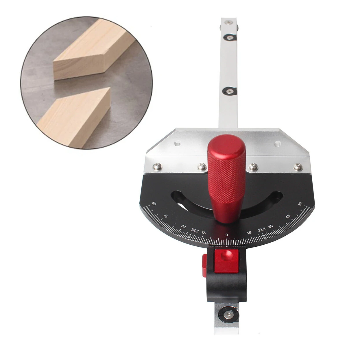 Miter Gauge with Ruler & Handle - Sawing Assembly for Table Saw - Woodworking Tool - Image 2
