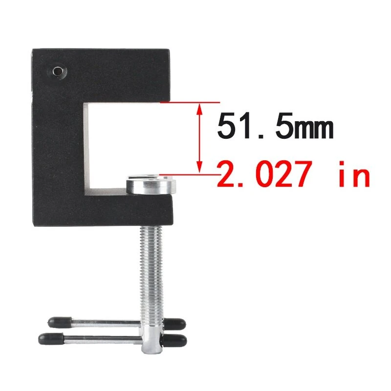 KOPPACE Stereo Microscope Clip Arm Bracket | 51.5mm Opening Folding Rocker - Image 2