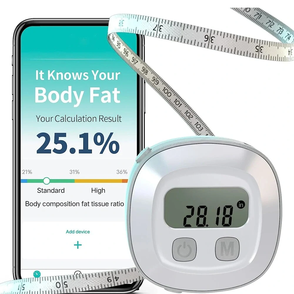 Retractable Digital Smart Body Tape Measure with App - Bluetooth LED - 150cm - Image 4
